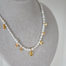 Load image into Gallery viewer, Intent Pearl and Gold Plated Charm Necklace