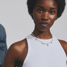 Load image into Gallery viewer, Intent Pearl and Gold Plated Charm Necklace