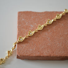 Load image into Gallery viewer, Inaya Bead and Metal Bracelet / Silver or Gold plated