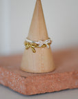 Lulu Bow Stack Ring / Gold