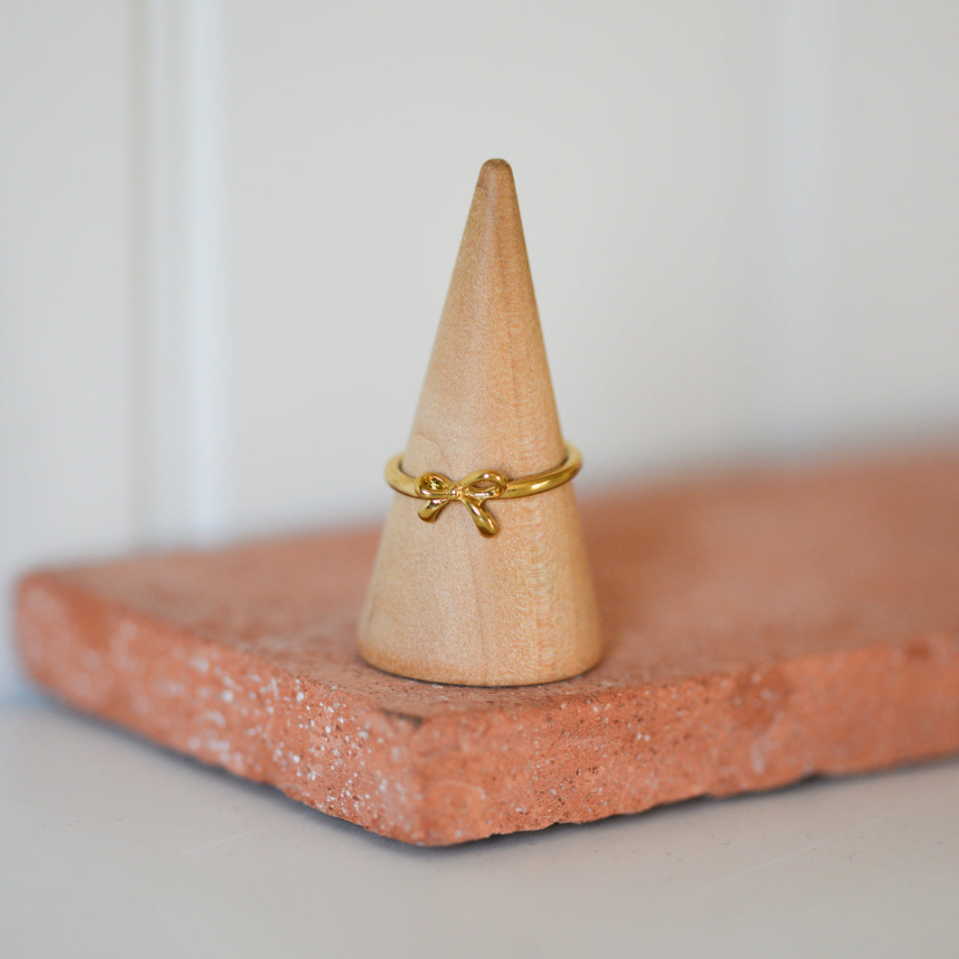 Lulu Bow Stack Ring / Gold