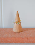 Lulu Moon Stack Ring / Gold