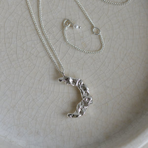 Moon Charm Necklace / Gold or Silver