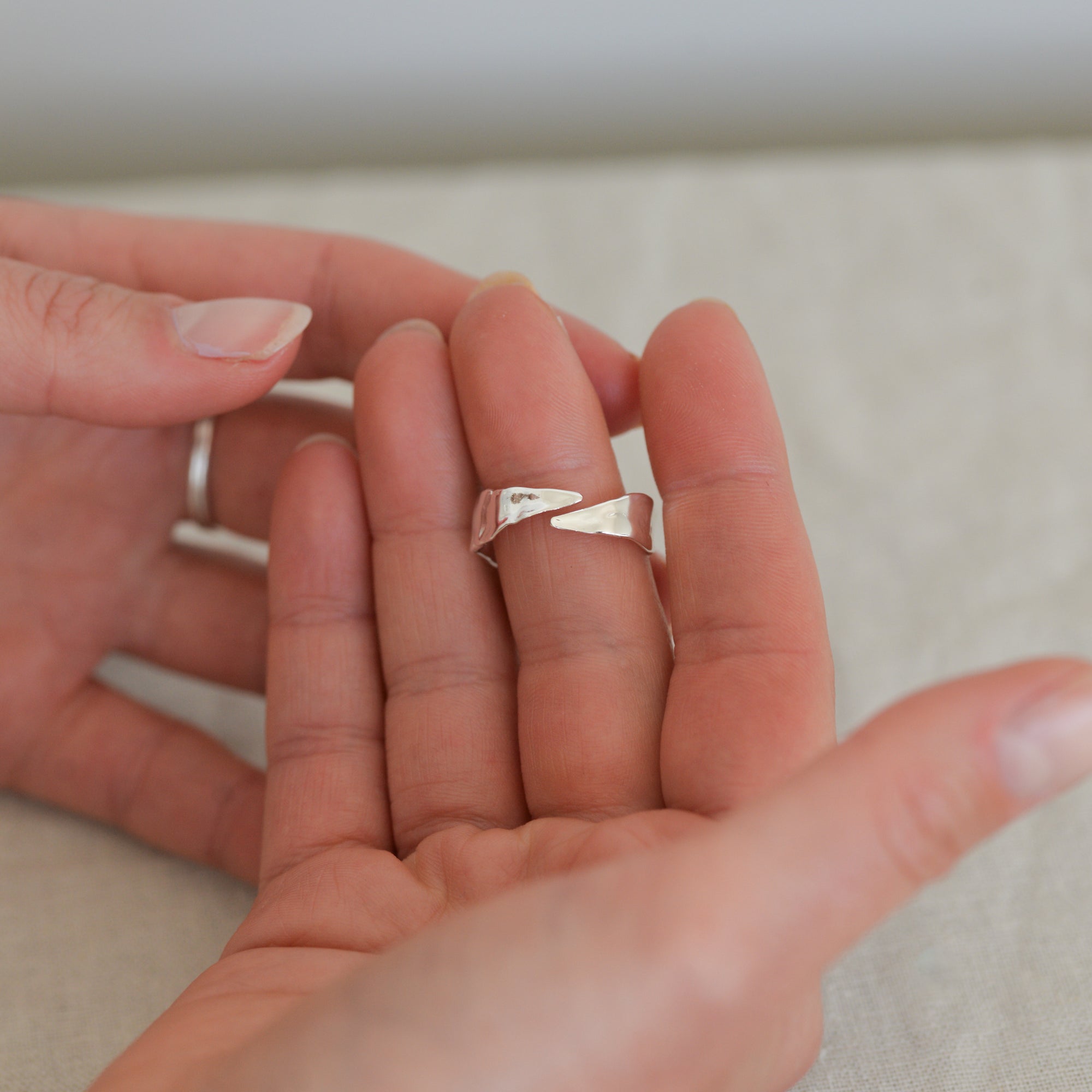 Ofira Textured Ring in Gold or Silver