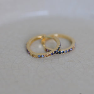 Reign 2-in-1 Diamond Hoops / Gold