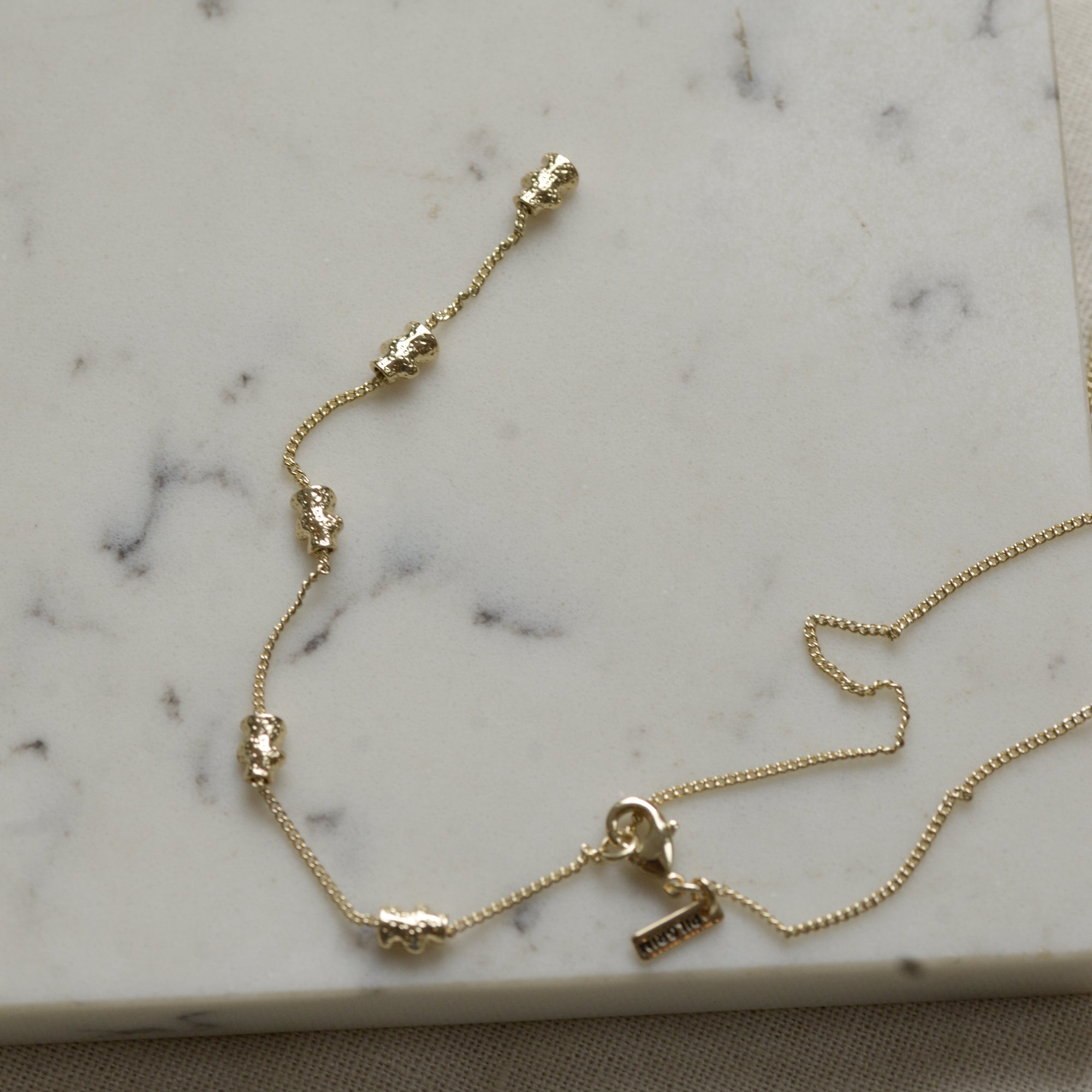 Rhythm Recycled Pendant Necklace/ Gold and Silver