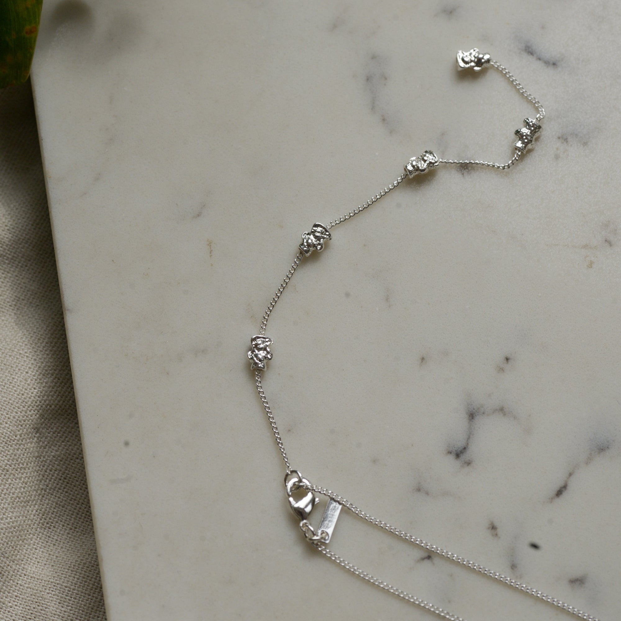 Rhythm Recycled Pendant Necklace/ Gold and Silver