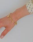 Sea Shell Charm bracelet in Gold