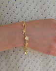 Sea Shell Charm bracelet in Gold