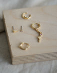 Pilgrim Shy Recycled Earrings & Cuff 5-in-1 Set in Gold