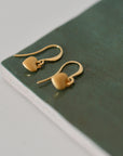 Sophia Heart Pendant Earrings / Gold