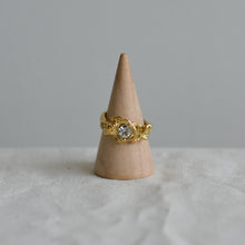 Load image into Gallery viewer, Tina Adjustable Crystal Ring / Gold