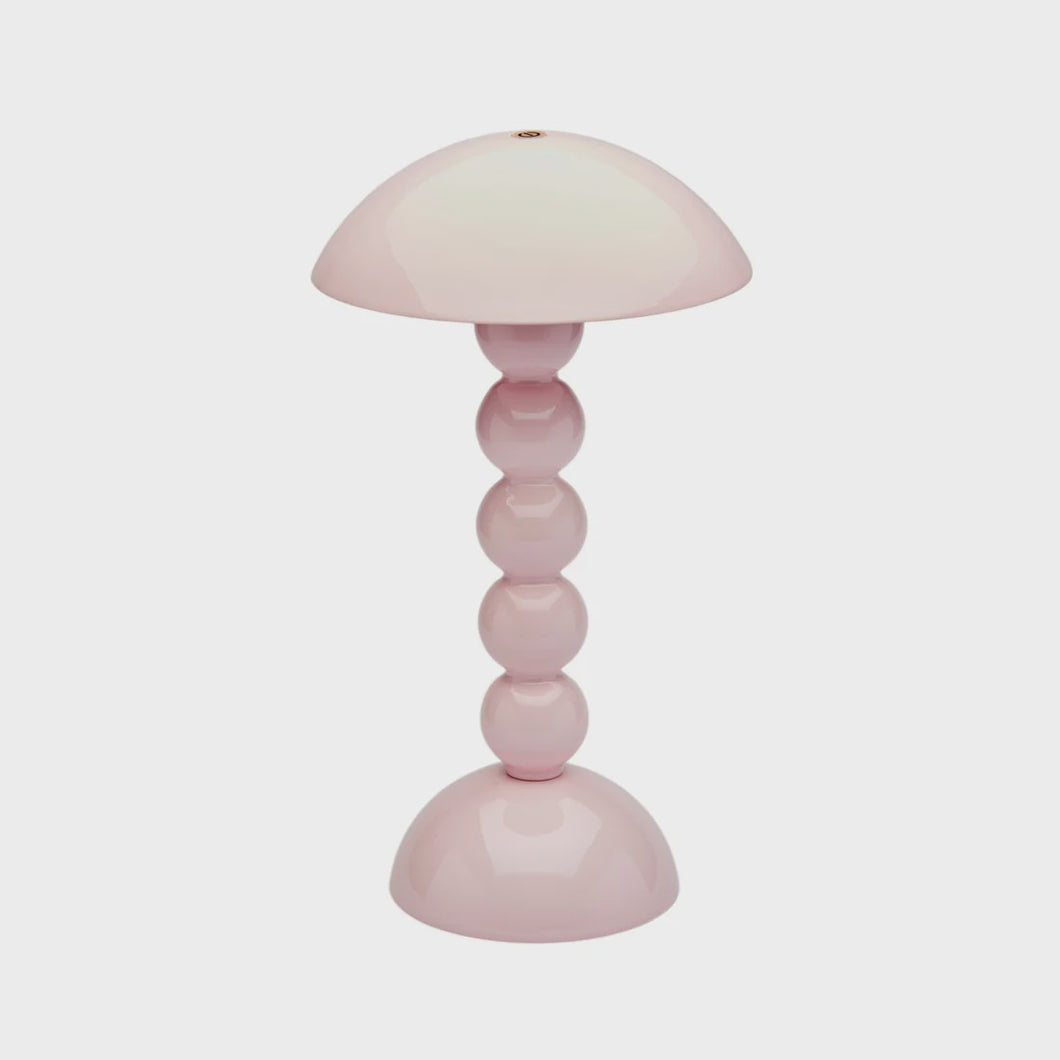 Rechargeable Bobbin LED Lamp / Pale Pink