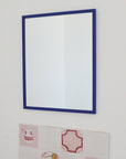 Rectangular Mirror - Blue Wood