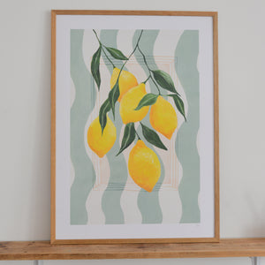 Striped Lemons 50x70