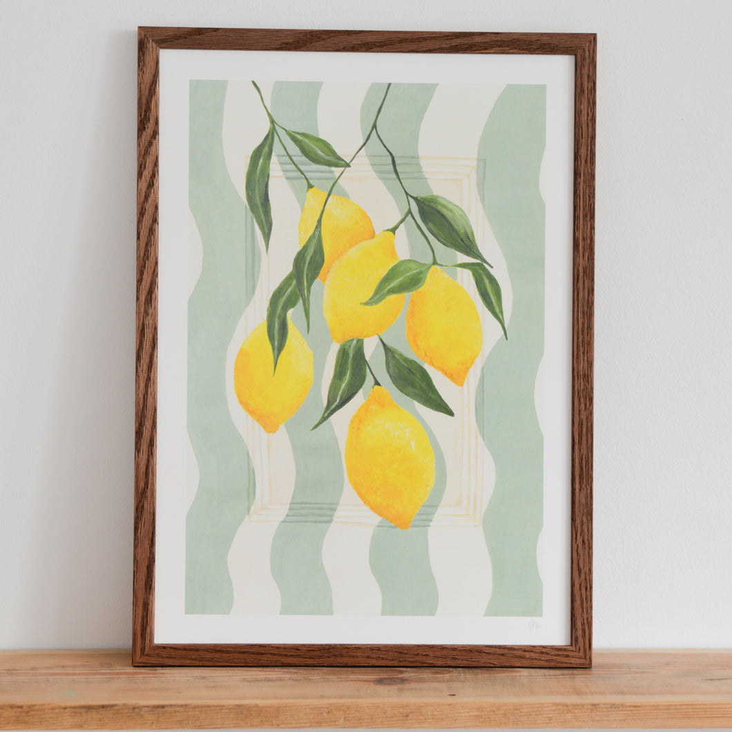 Striped Lemons A3