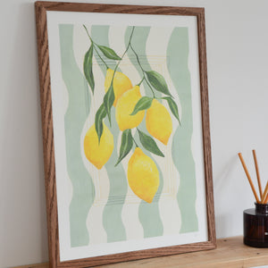 Striped Lemons A3