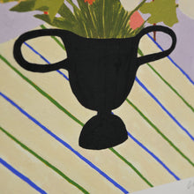 Load image into Gallery viewer, Carla Llanos: Flowers on Striped Cloth