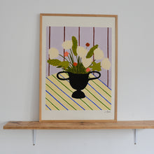 Load image into Gallery viewer, Carla Llanos: Flowers on Striped Cloth