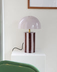 Rayado Table Lamp Dark Mauve