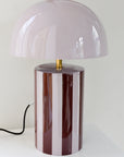 Rayado Table Lamp Dark Mauve