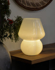 White Classic Tall or Vintage Mushroom Table Lamp