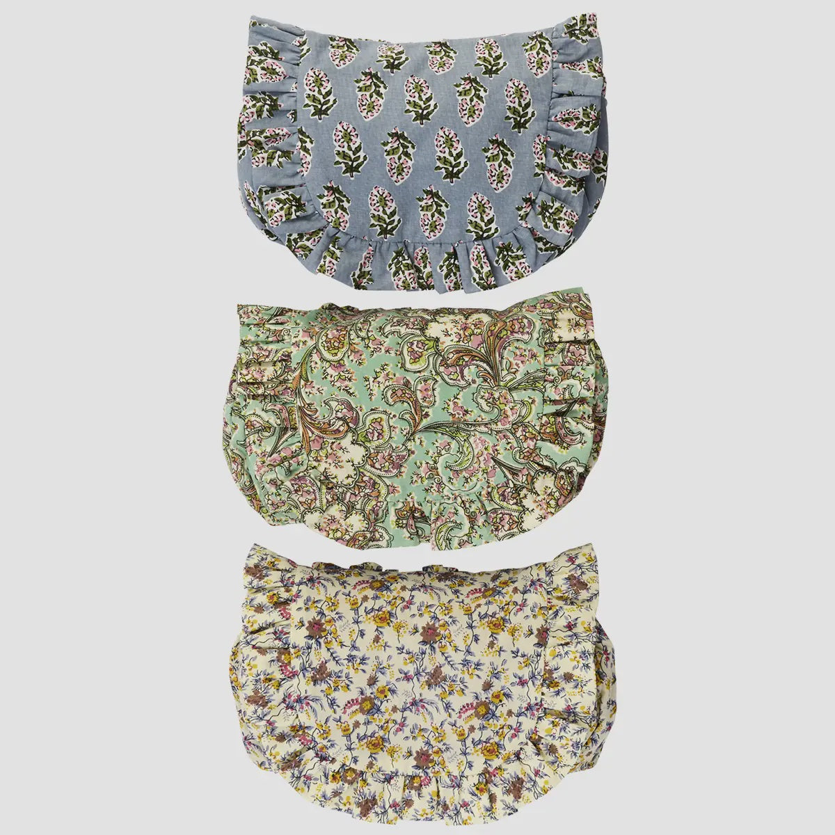 Printed Cotton Pouch / Various Colours