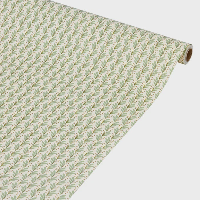 Christmas Wrapping Paper / Naya Moss Green