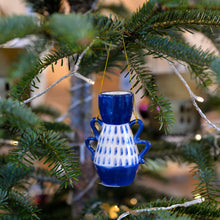 Load image into Gallery viewer, Blue Luis Vase Christmas Ornament