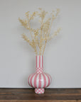 Gabriel Vase Pink Squares and Stripes