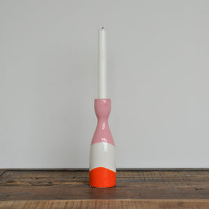 Nina Candleholder in Pink and Red