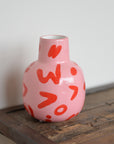 Rosita Pink Leopard Print Vase