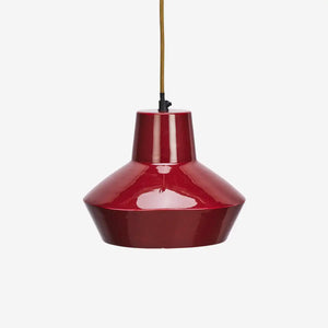 Red Enamel Ceiling Lamp