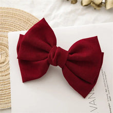 Load image into Gallery viewer, Linen Hair Bow / Colours