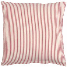 Load image into Gallery viewer, Red and White Stripe Cushion