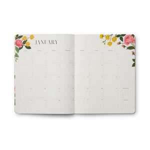 Roses 12 Month Monthly Planner