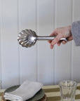 Scalloped Serving Tongs / Stainless Steel