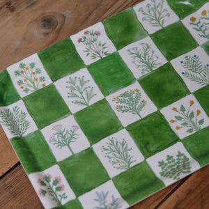 Illustrated Herbs Birchwood Tray