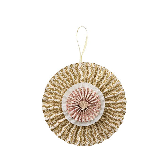 Paper Rosette Naya Tea Rose 20 cm