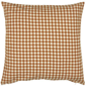 Brown Gingham Cushion