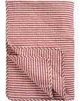 Sand and Red Striped Quilt