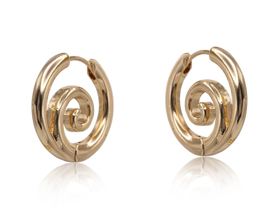 Minas Scribble Hoop Earrings