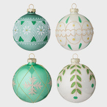 Load image into Gallery viewer, Christmas Baubles Seraphim / Green Mistletoe