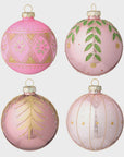 Christmas Baubles Seraphim / Pink and Green Mistletoe