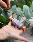 Glass Candy Ornament with Sugar / Multicoloured