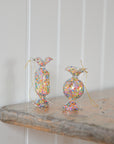 Glass Sweetie Ornament with Sequins / Assorted