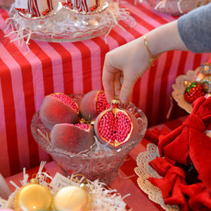 Pomegranate Glass Hanging Tree Decoration