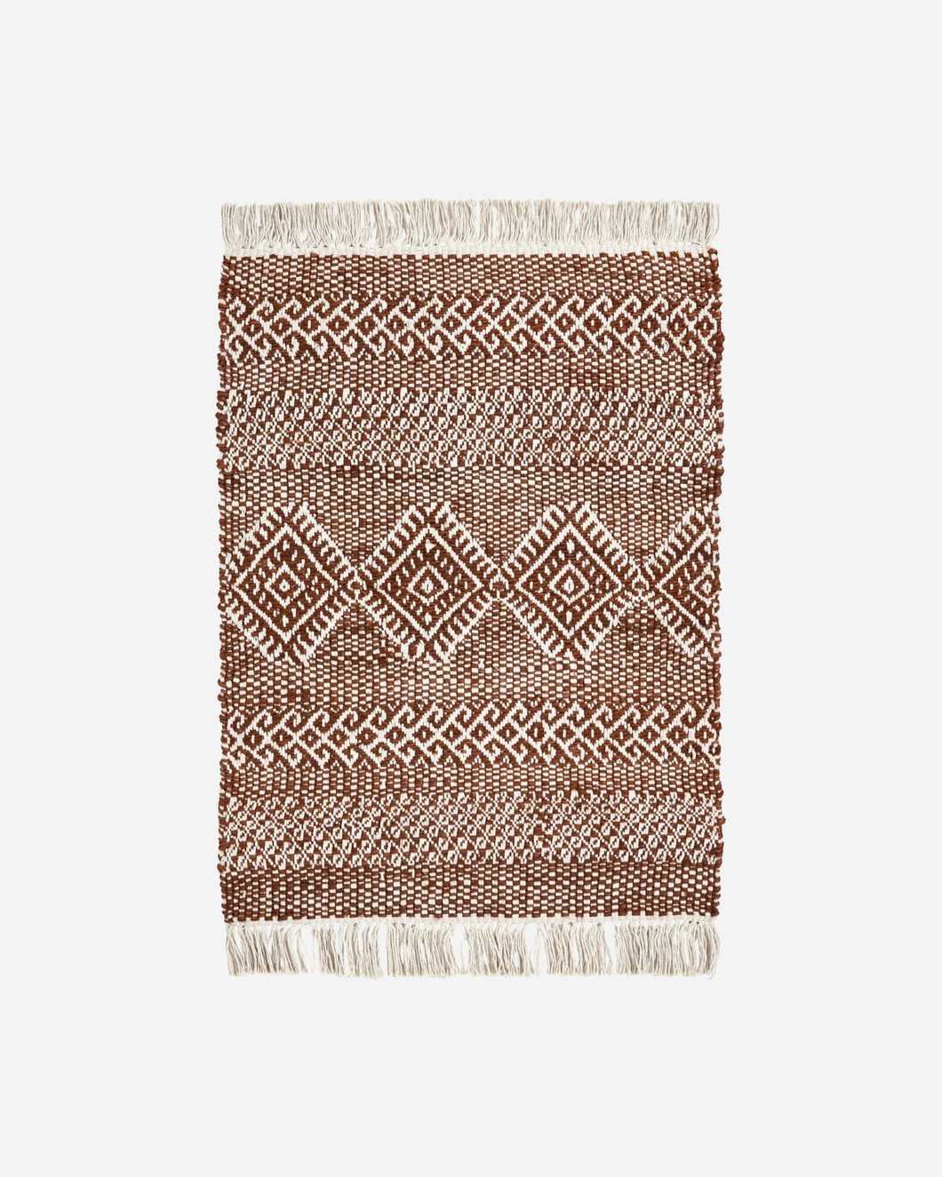 Woven Short Jute Rug / Brown