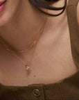 Cowboy Boot Charm Necklace / 18K Gold Plated