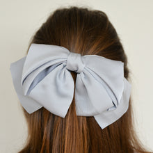 Load image into Gallery viewer, Giant Satin Bow Hair Clip / Colours